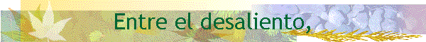 Entre el desaliento,